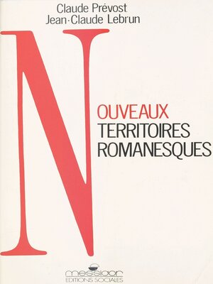 cover image of Nouveaux territoires romanesques